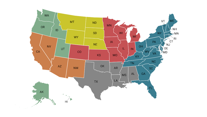Intermediate Bulk Container (IBC) Division Map
